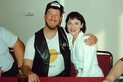 Eric with Kim Cattrall (Lt. Valeris), June 1993