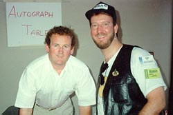 Eric with Colm Meaney (Chief Miles O'Brien), June 1993