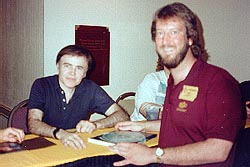 Eric with Walter Koenig (Chekov), 1990