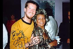 Eric with Nichelle Nichols (Uhura), 1989